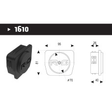 Заглушка для великої напрямної RollGrand 1610