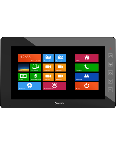 ВИДЕОДОМОФОН QUALVISION QV-IDS4A05 10.1" СЕНСОРНЫЙ МОНИТОР СО ВСТРОЕННЫМ ТЕЛЕФОНОМ