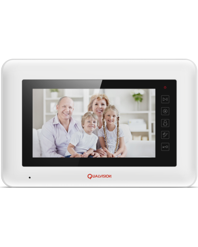 ВИДЕОДОМОФОН QUALVISION QV-IDS4718 7" СЕНСОРНЫЙ МОНИТОР СО ВСТРОЕННЫМ ТЕЛЕФОНОМ