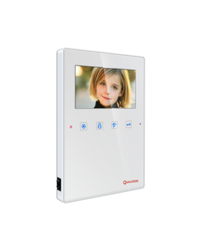 ВИДЕОДОМОФОН QUALVISION QV-IDS4407 4,3" ЦВЕТНОЙ МОНИТОР С СЕНСОРНЫМИ КНОПКАМИ И ПАМЯТЬЮ
